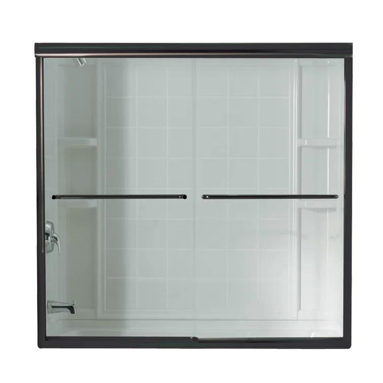 Sterling by Kohler 5425-59DR-G05 Finesse 59.63'' x 55.5'' Bypass Frameless Bath Door