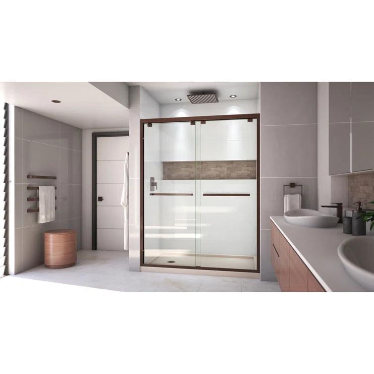 DreamLine Encore 78.75" H Semi-frameless Sliding Shower Enclosure DL-7006L-22-06