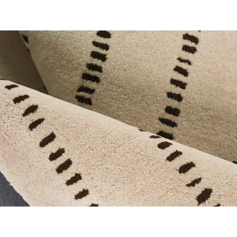 Posey Hand-Tufted Wool Rug - Ivory / 3'6" x 5'6"