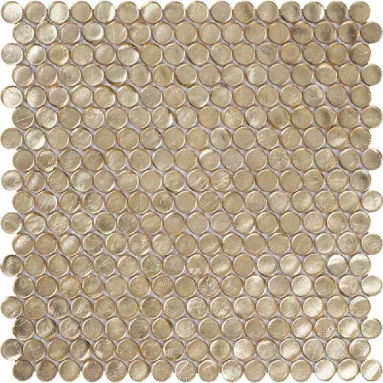 12.2" x 12.2" Glass Penny Round Mosaic Wall & Floor Tile