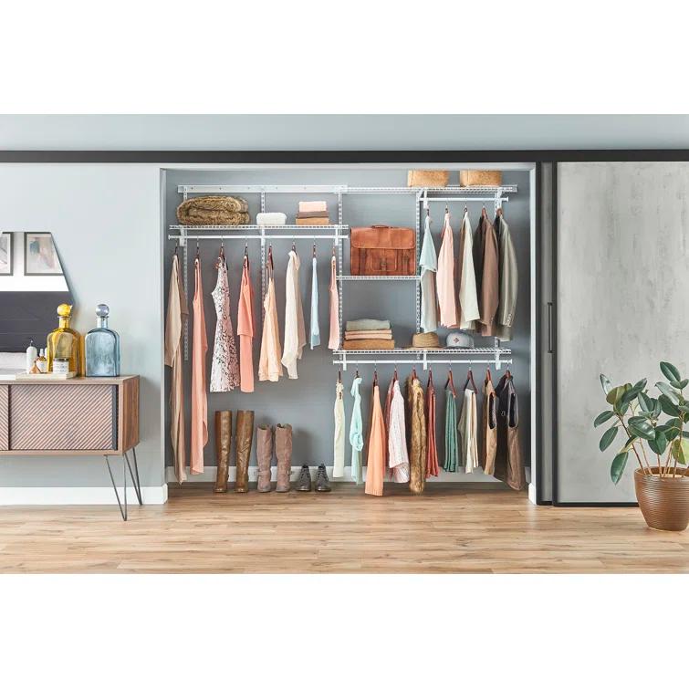 ShelfTrack 60" W - 96" W Closet System Starter Kit