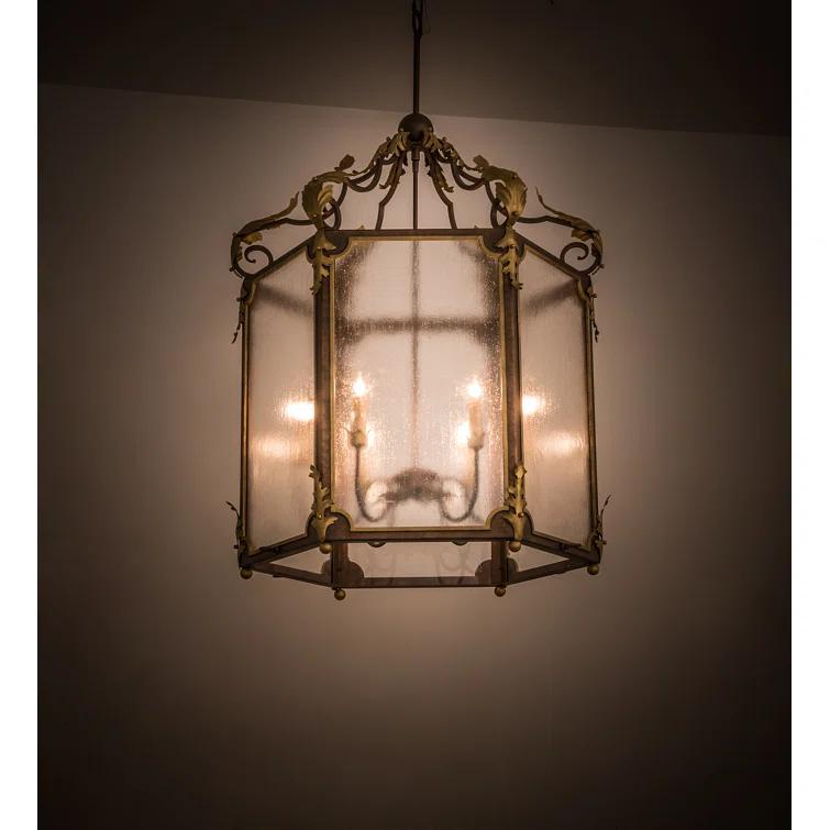 Meyda Lighting 6 - Light Dimmable Lantern Geometric Chandelier