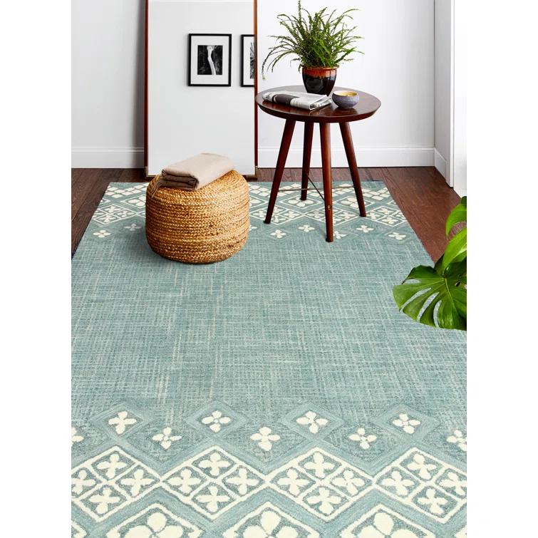Ismael Wool Teal Rug