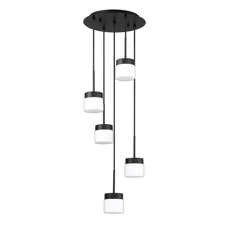 Kendal Lighting Nuon 5-Light Black Pan