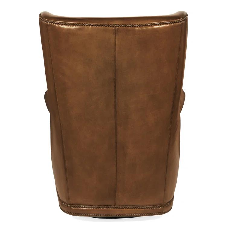 Hooker Furniture CC Leather Swivel Wingback Chair