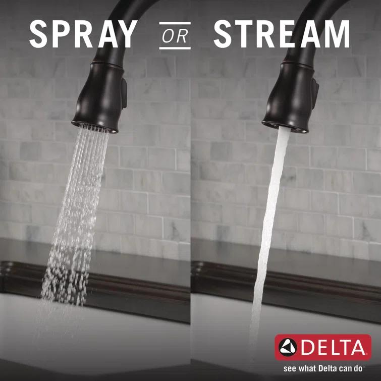 Leland Pull Down Sprayer Kitchen Sink Faucet, Single Handle Kitchen Faucet