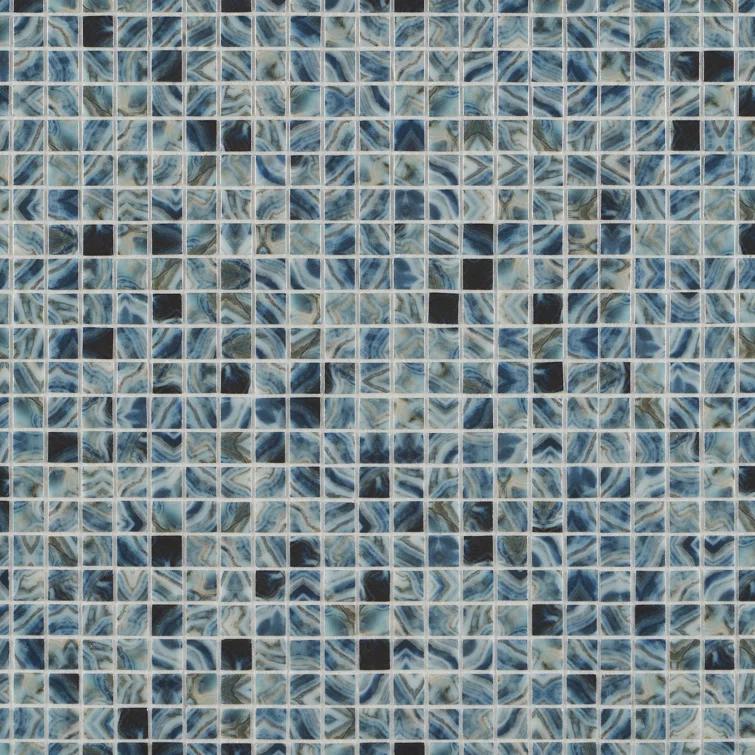 Rapids 1" x 1" Glass Grid Mosaic Wall & Floor Tile