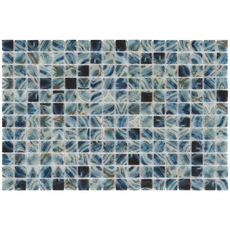 Rapids 1" x 1" Glass Grid Mosaic Wall & Floor Tile