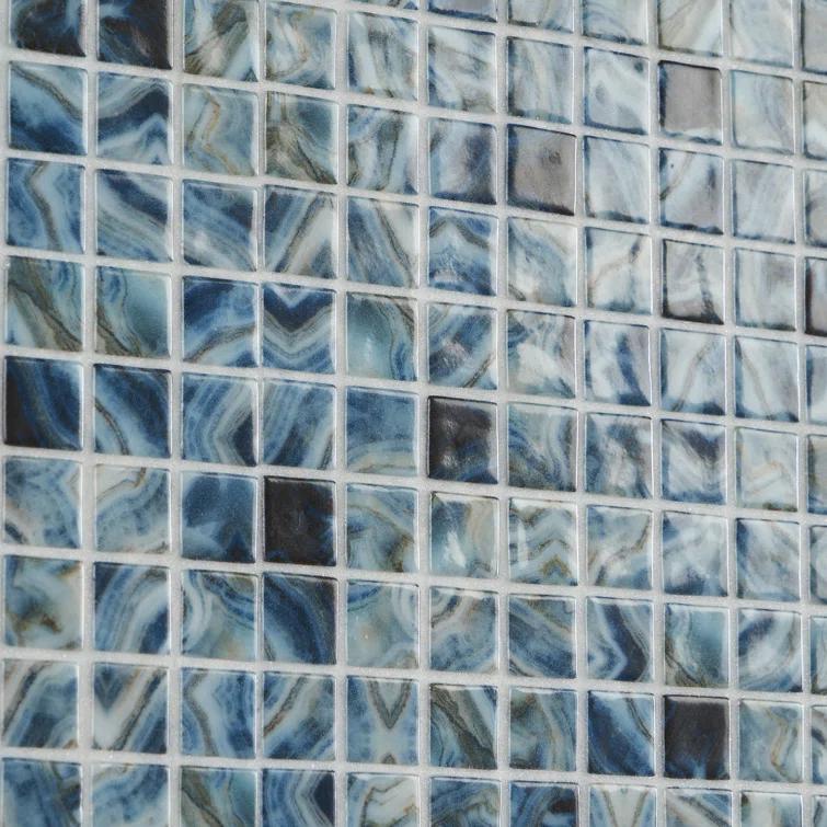 Rapids 1" x 1" Glass Grid Mosaic Wall & Floor Tile