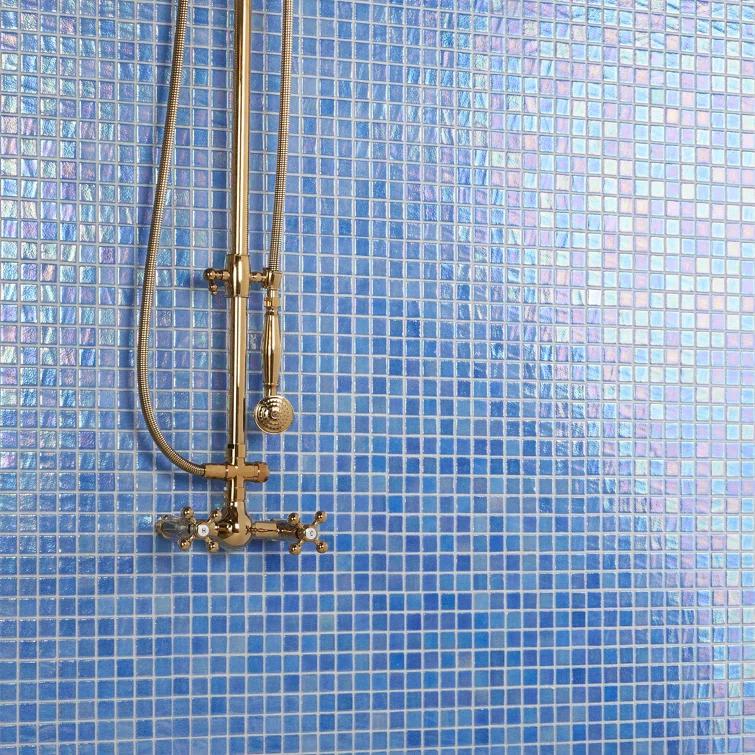 Rapids 1" x 1" Glass Grid Mosaic Wall & Floor Tile