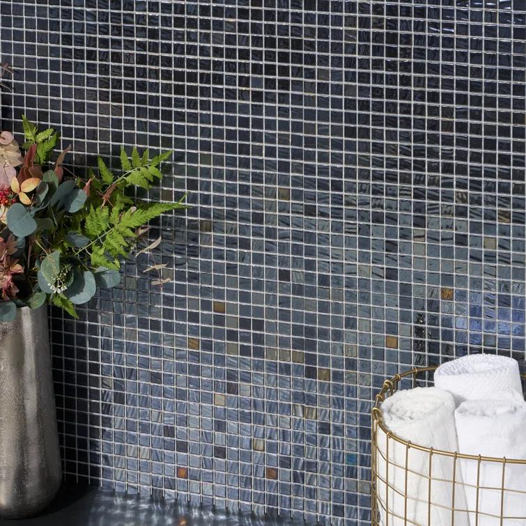 Rapids 1" x 1" Glass Grid Mosaic Wall & Floor Tile