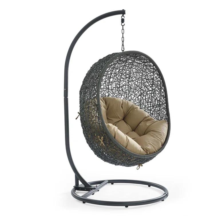 Modway Hide Outdoor Patio Swing Chair With Stand