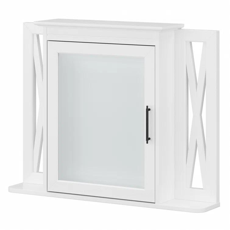 32''W Surface Framed Medicine Cabinet with Mirror