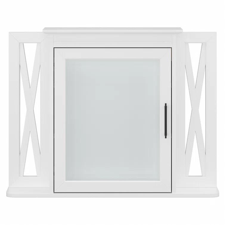 32''W Surface Framed Medicine Cabinet with Mirror