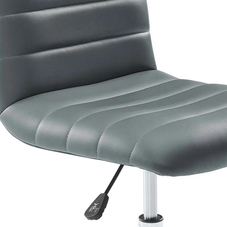 Modway Ripple Armless Mid Back Vinyl Office Chair