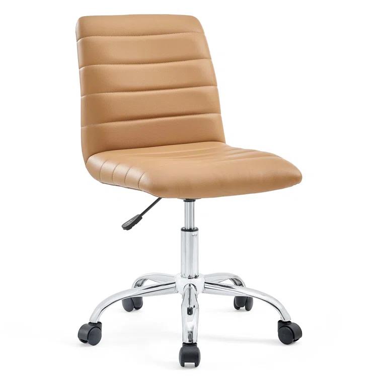 Modway Modway Ripple Armless Mid Back Vinyl Office Chair