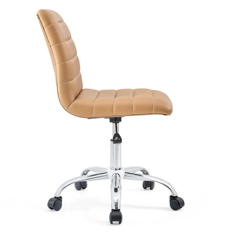 Modway Modway Ripple Armless Mid Back Vinyl Office Chair