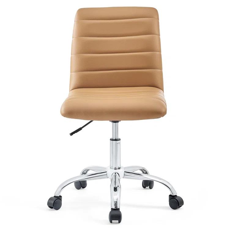 Modway Modway Ripple Armless Mid Back Vinyl Office Chair