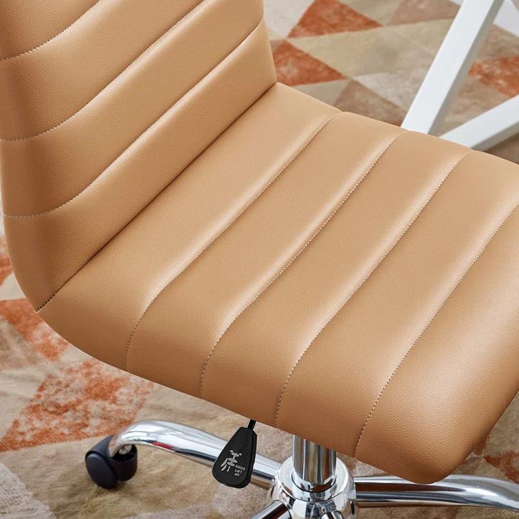 Modway Modway Ripple Armless Mid Back Vinyl Office Chair