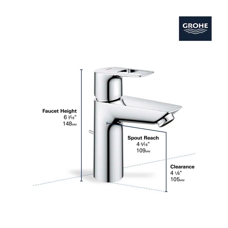 BauLoop Single Hole Bathroom Faucet