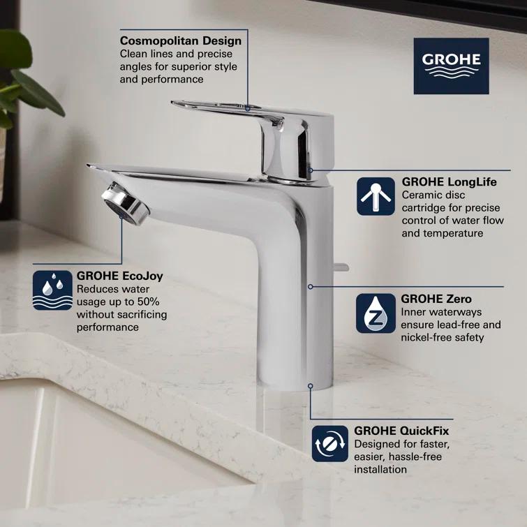 BauLoop Single Hole Bathroom Faucet