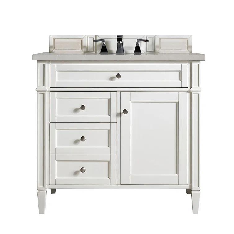 Bright White 36" Single Freestanding Bathroom Vanity