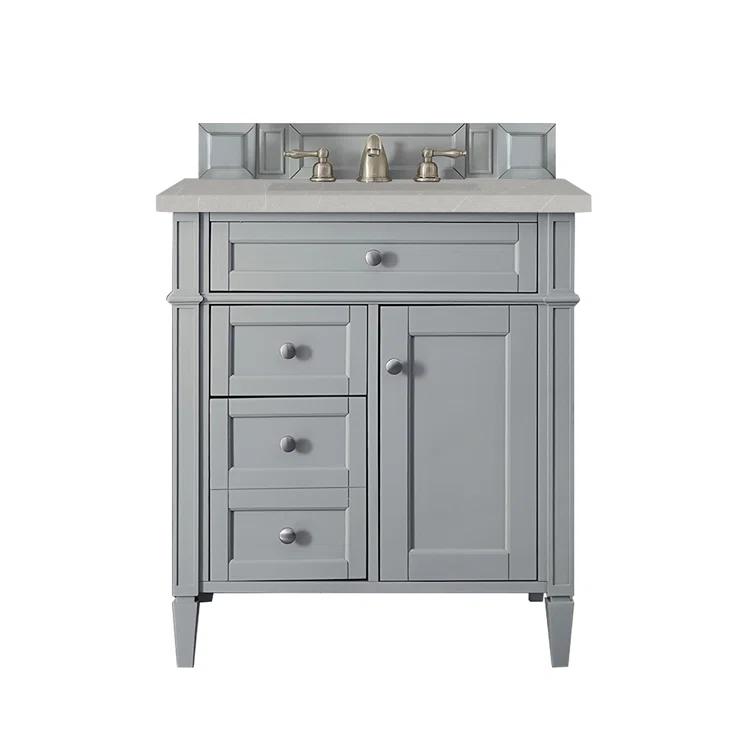 Urban Gray Plywood Single Vanity with Backsplash