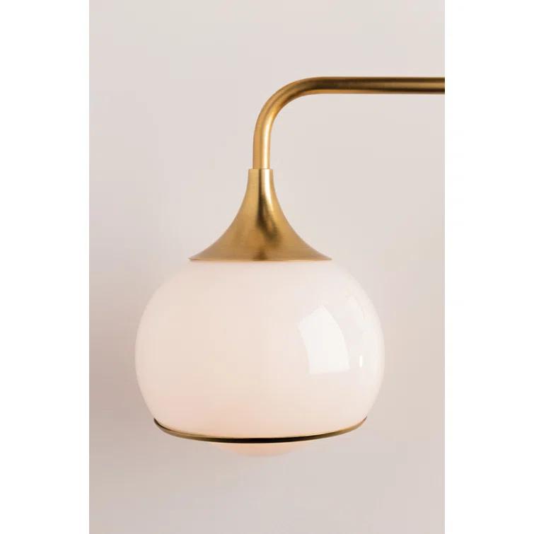 H281302-AGB-Mitzi-Reese-2-Light Wall Sconce in Style-16.75 Inches Wide by 11.25 Inches High-Aged Brass Finish