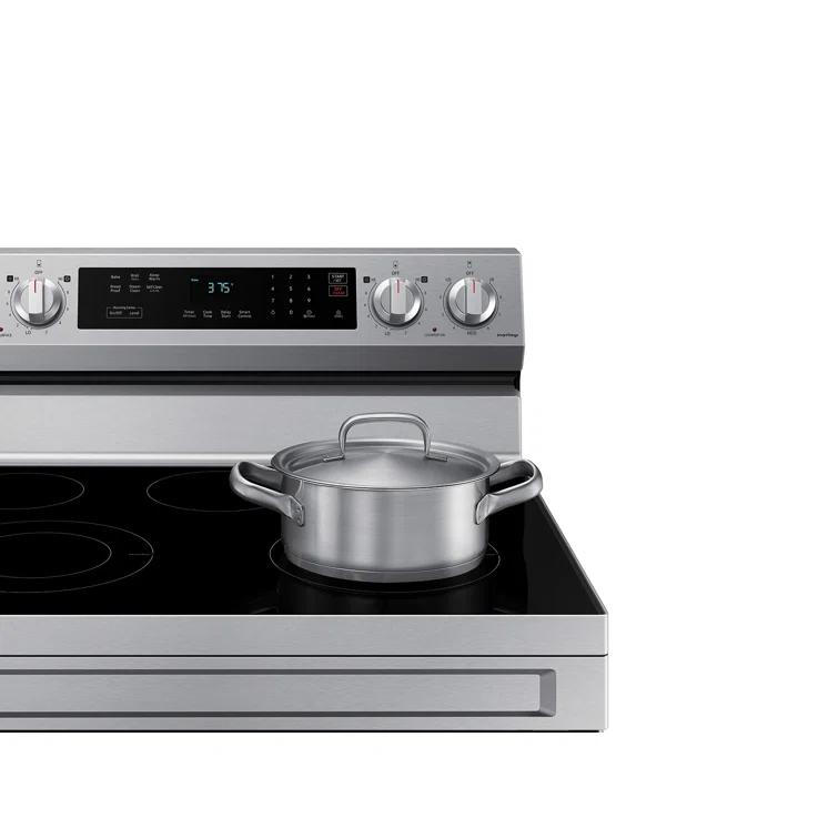 6.3 cu. ft. Smart Freestanding Electric Range with Rapid Boil™ & Self Clean