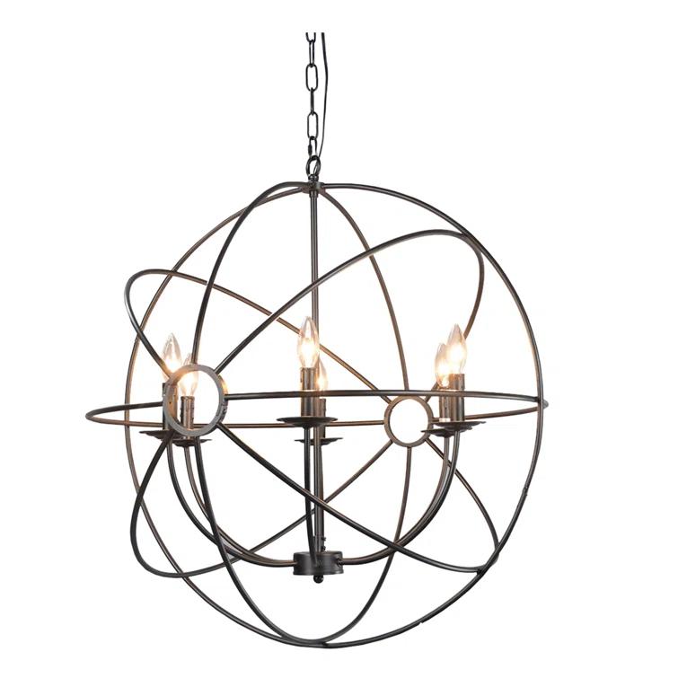 Classic Home Voltaire 6 - Light Globe Chandelier
