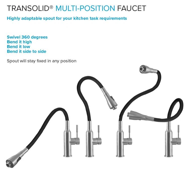 TFH-3622-SS 36'' L x 22'' W Free Standing Laundry Sink with Faucet