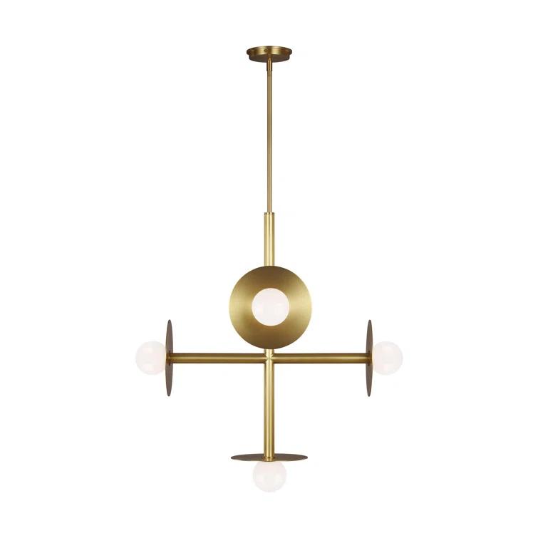 Nodes Large Chandelier by Kelly Wearstler - Burnished Brass