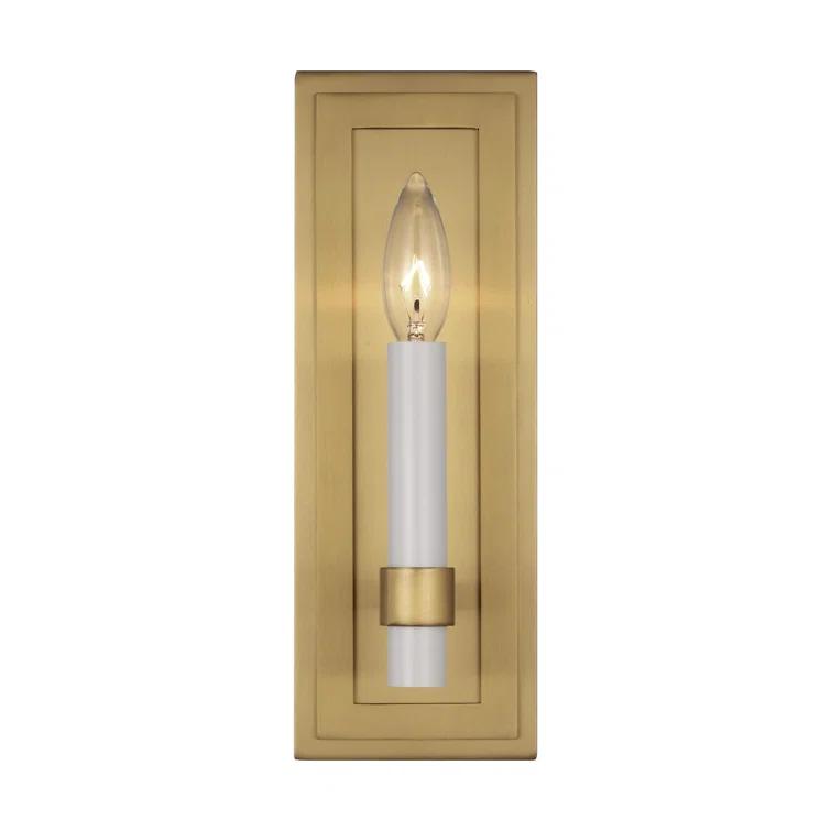 Annabel Single Light Steel Dimmable Candle Wall Light