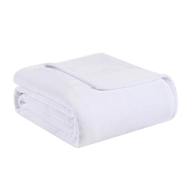 Tommy Bahama Home Tommy Bahama Solid Ultra Soft Plush Reversible Blanket