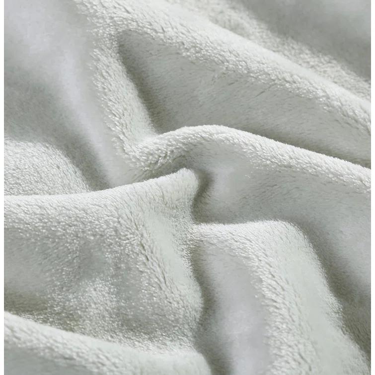 Tommy Bahama Home Tommy Bahama Solid Ultra Soft Plush Reversible Blanket
