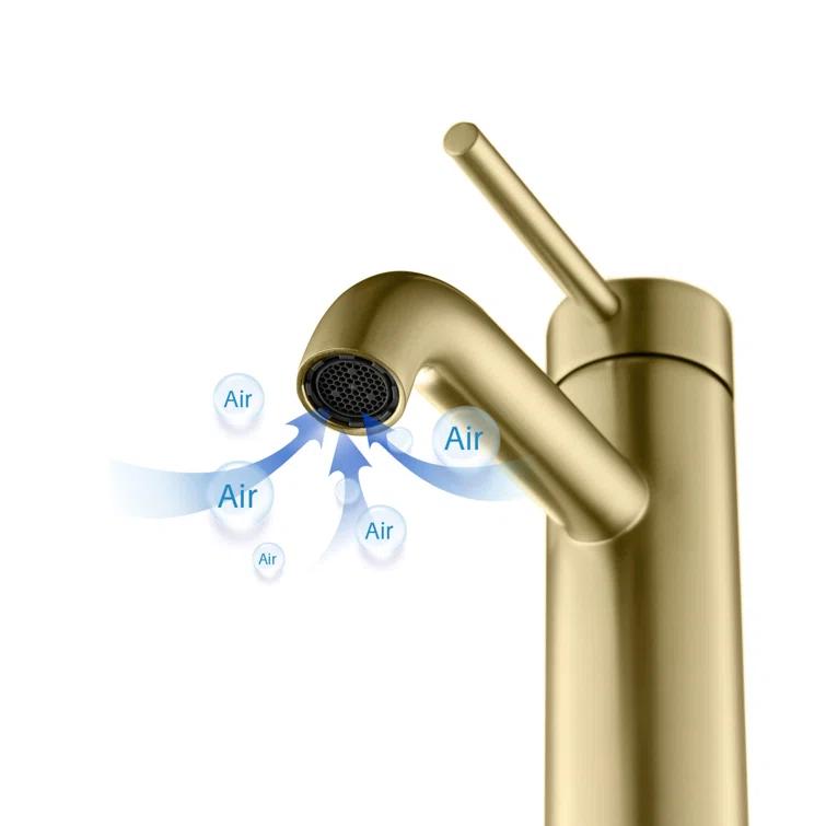 Circular Single-Hole Single-handle Bathroom Faucet
