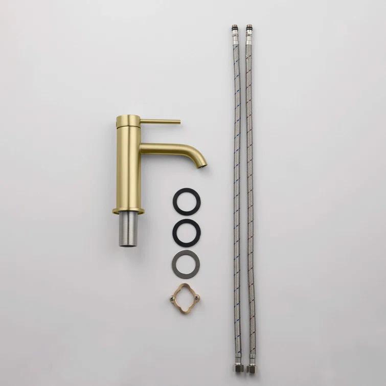 Circular Single-Hole Single-handle Bathroom Faucet