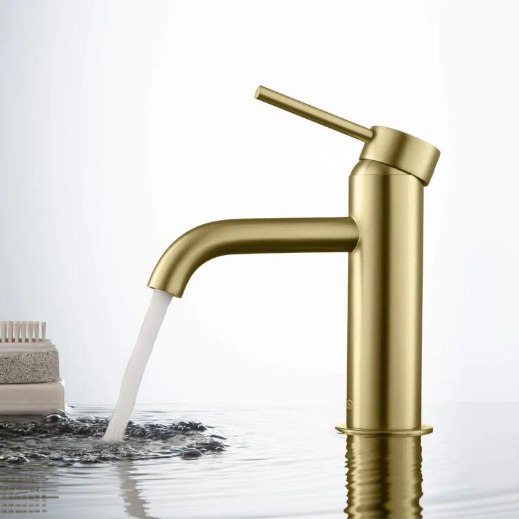 Circular Single-Hole Single-handle Bathroom Faucet