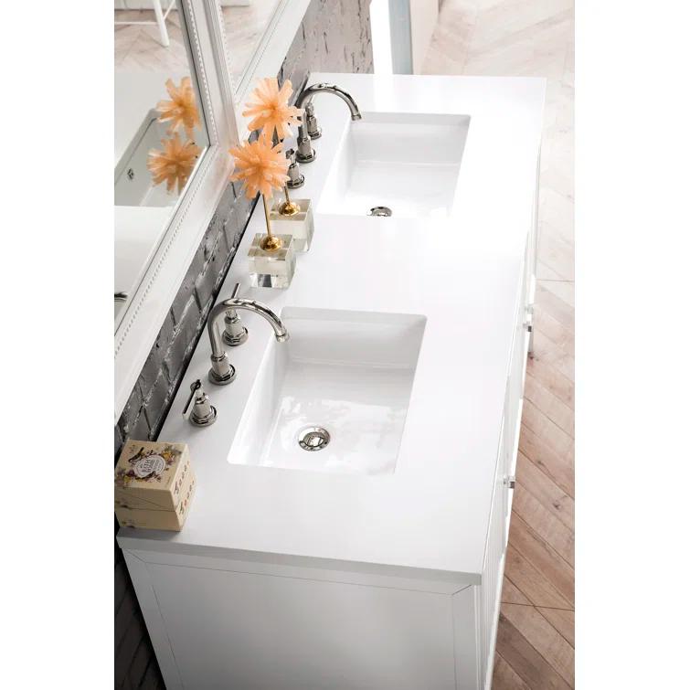 James Martin Vanities Athens 60'' W  W Double Vanity