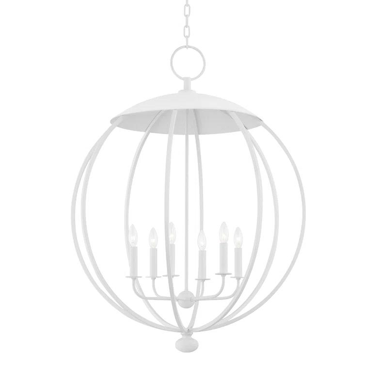 Wesley 6 - Light Dimmable Globe Chandelier