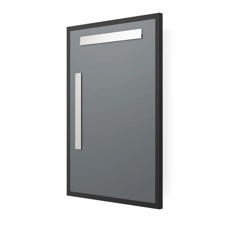 Carey Metal Flat Wall Mirror