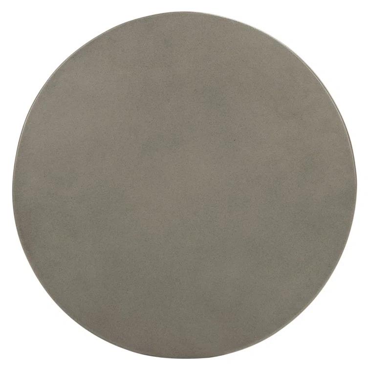 Jiraiya Concrete Accent Stool - Indoor/Outdoor - VNN1033 - Gray - Safavieh