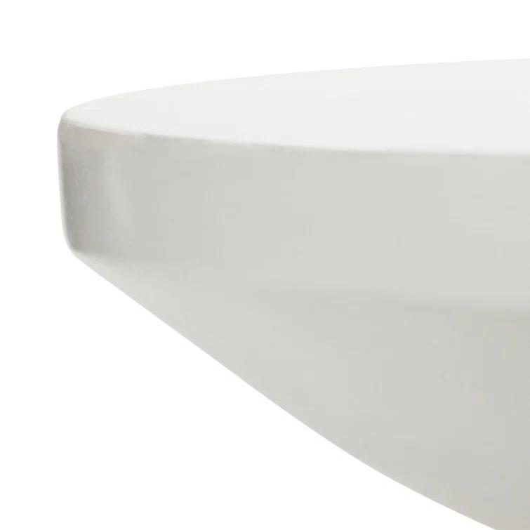 Jiraiya Concrete Accent Stool - Indoor/Outdoor - VNN1033 - White - Safavieh