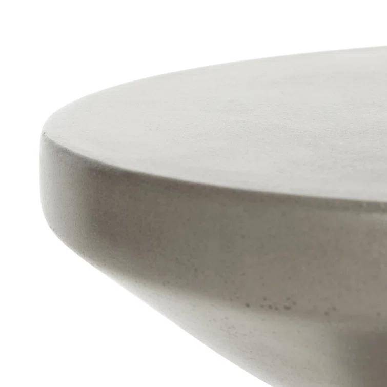 Jiraiya Concrete Accent Stool - Indoor/Outdoor - VNN1033 - Gray - Safavieh