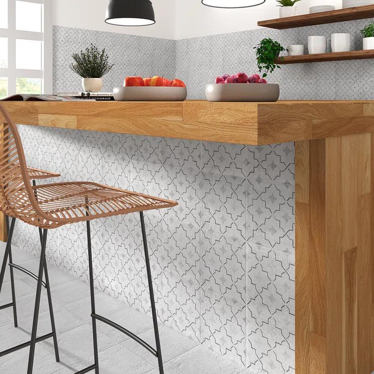 Patras Deco Como 7.87 in. x 7.87 in. Matte Porcelain Floor and Wall Tile (10.76 Sq. Ft. / Case)