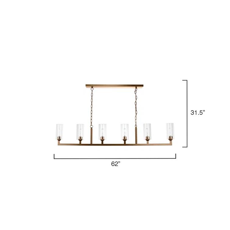 Jamie Young Company 6 - Light Kitchen Island Pendant