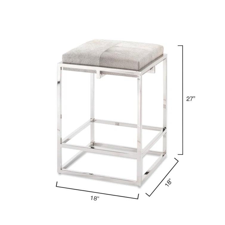 Shelby Upholstered Counter Stool with Metal Frame