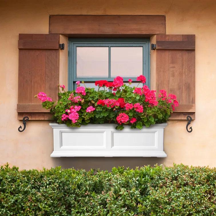 Mayne Inc. Anastasiya Resin Window Box Planter with Water Reservoir
