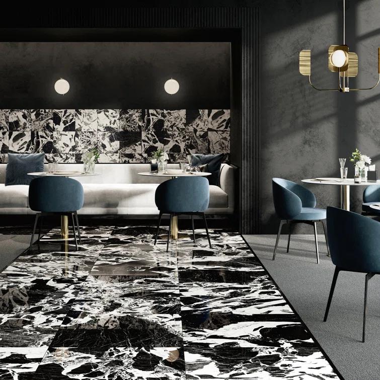 Kasama 29.13 in. x 29.13 in. Polished Porcelain Marble Look Floor and Wall Tile (11.78Sq. Ft. /Case)