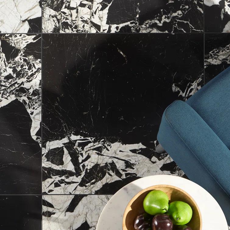 Kasama 29.13 in. x 29.13 in. Polished Porcelain Marble Look Floor and Wall Tile (11.78Sq. Ft. /Case)